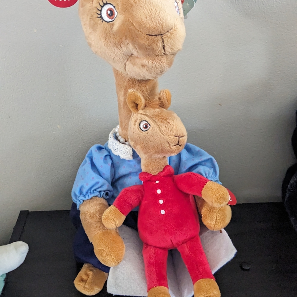 Llama Llama Plush Kangaroo Mom/Baby Animated Children's Pajama Story Doll